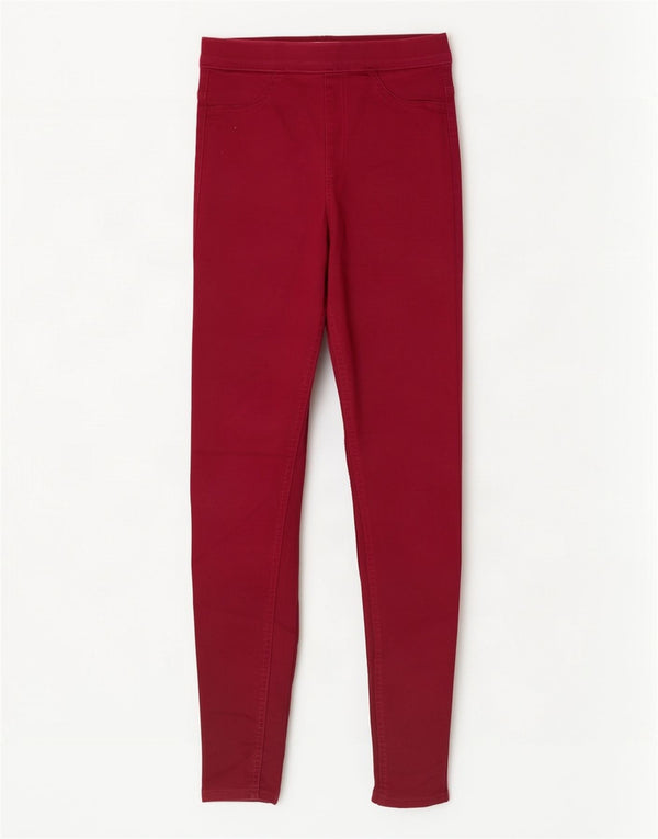 Marks & Spencer Γυναικεία Jegging Τζιν UK 8 Small W26 L30 Βουργουνδί βαμβάκι