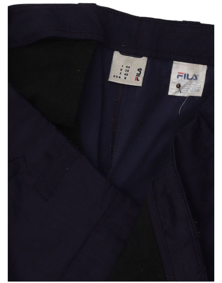 FILA Γυναικείο Σορτς Chino IT 44 Medium W30 Navy Blue Βαμβακερό