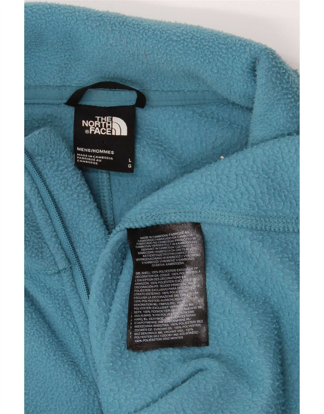 The North Face Ανδρικό φερμουάρ Fleece Jumper Large Blue Polyester