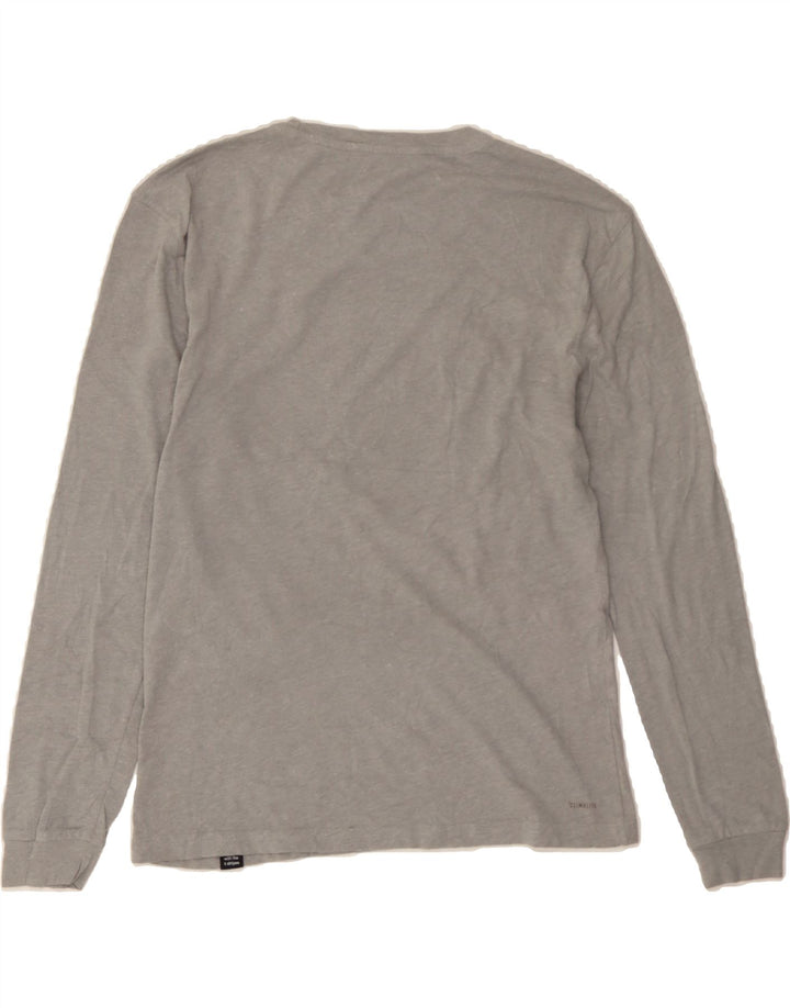 ADIDAS Womens Graphic Top Long Sleeve UK 10 Small Grey Vintage Adidas and Second-Hand Adidas from Messina Hembry 