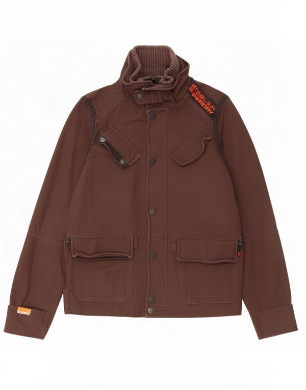 Superdry Ανδρικό Μπουφάν UK 40 Large Brown