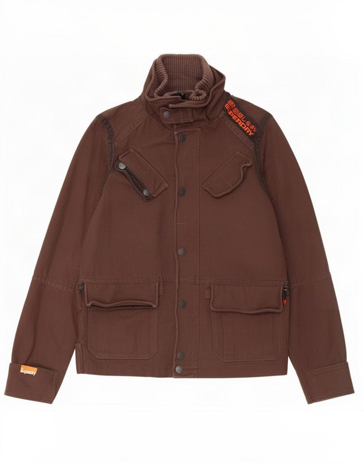 Superdry Ανδρικό Μπουφάν UK 40 Large Brown