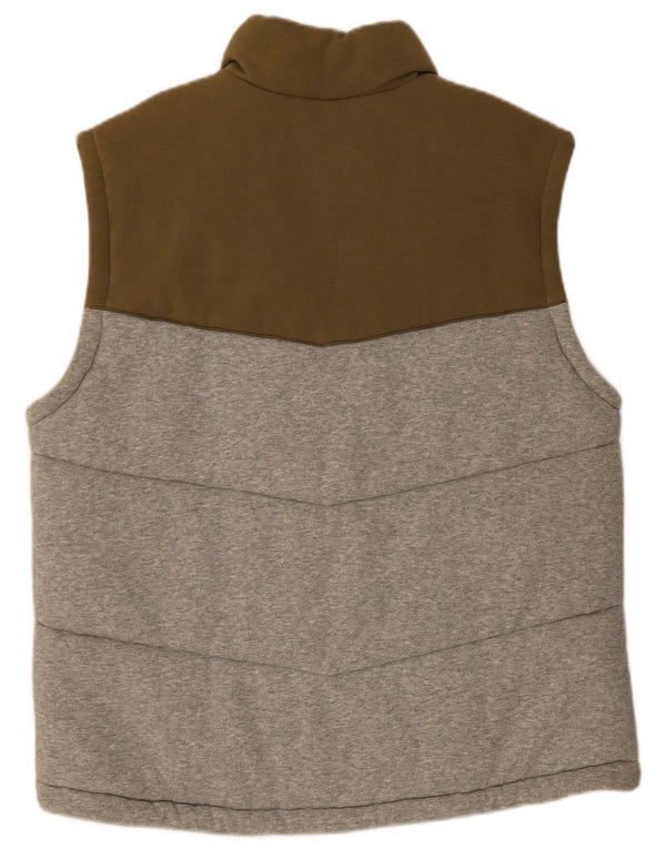 Nike Mens 6.0 Gilet UK 38 Medium Grey Colourblock Cotton