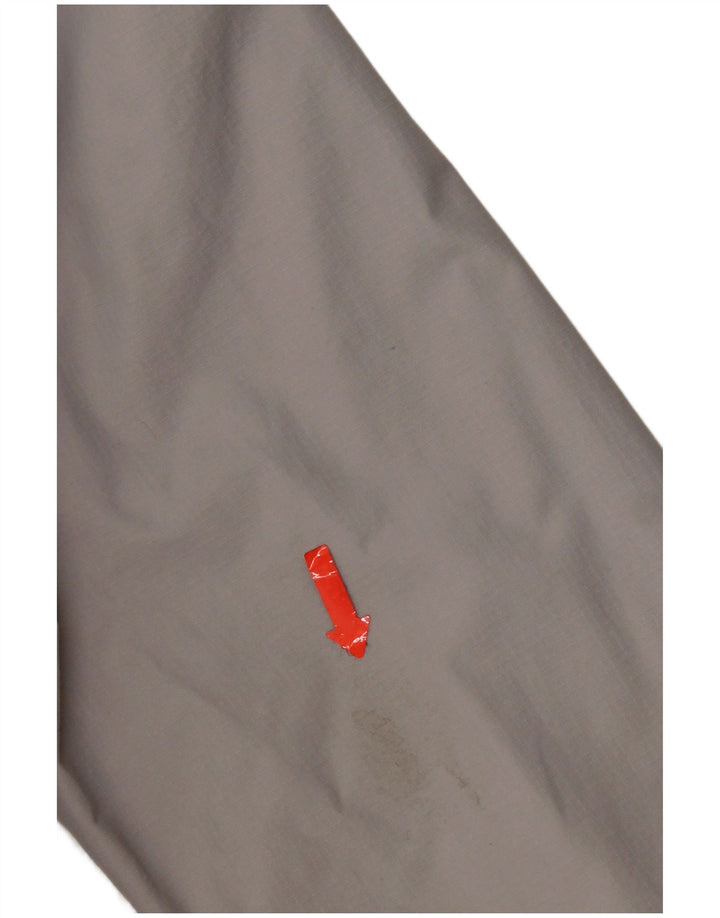 Superdry γυναικείο μπουφάν με κουκούλα αντιανεμικό UK 16 μεγάλο γκρι νάιλον