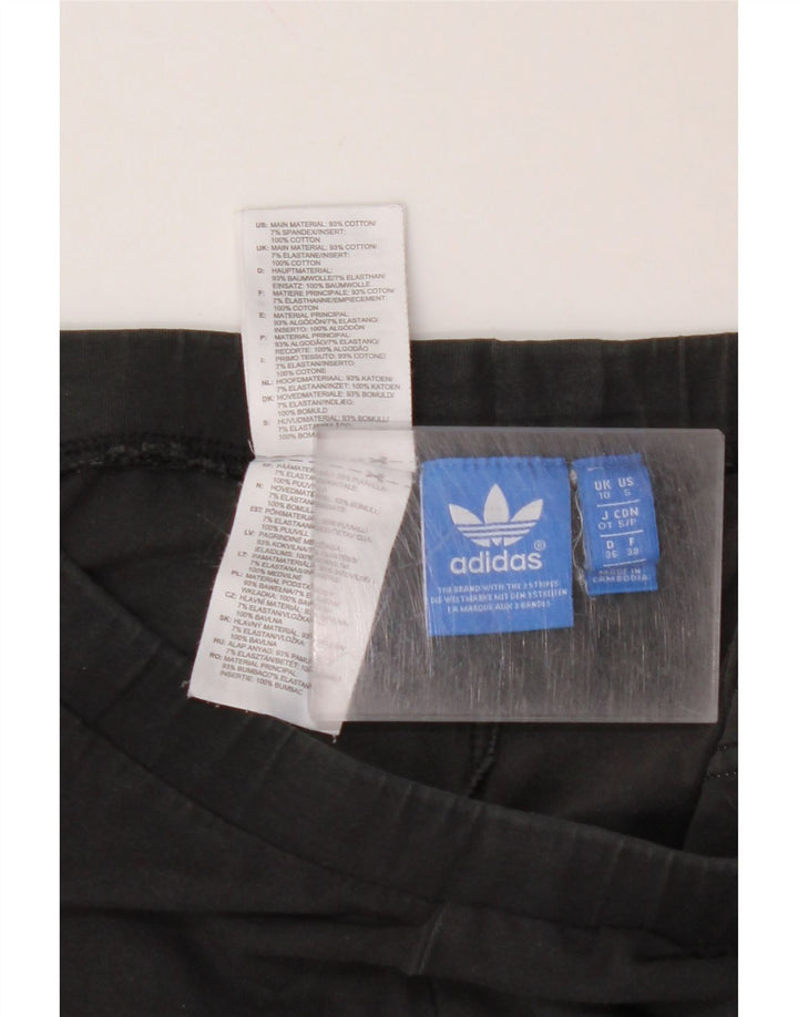 Γυναικεία γραφικά κολάν ADIDAS UK 10 Small Black Cotton