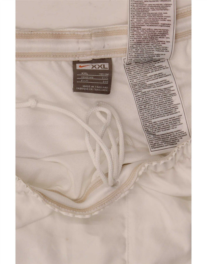Ανδρικό αθλητικό σορτς Nike 2XL λευκό πολυεστέρα