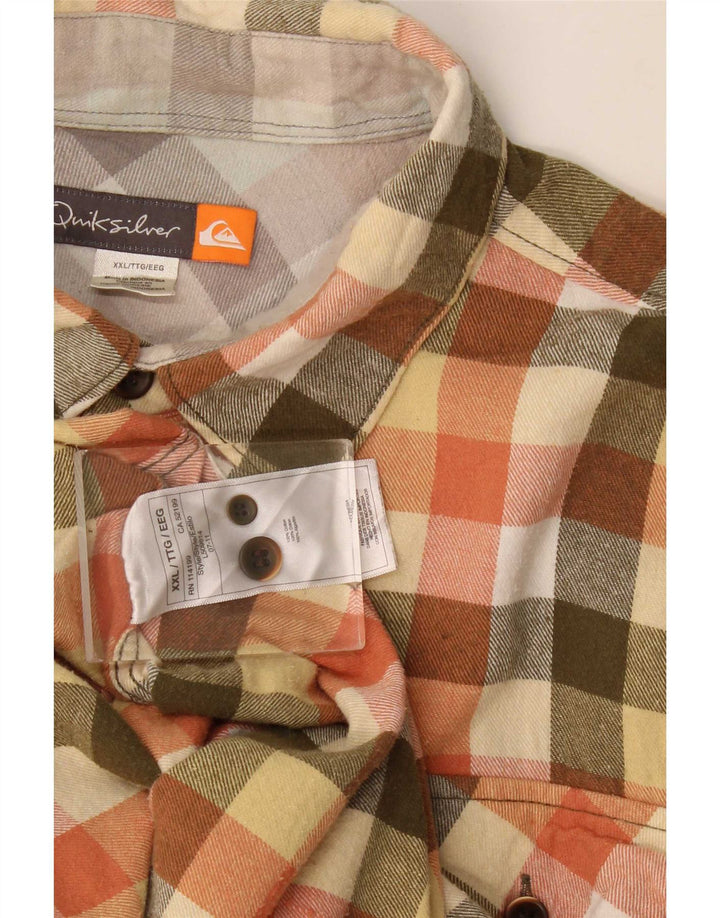 Ανδρικό φανελένιο πουκάμισο Quiksilver 2XL Πολύχρωμο βαμβακερό Gingham