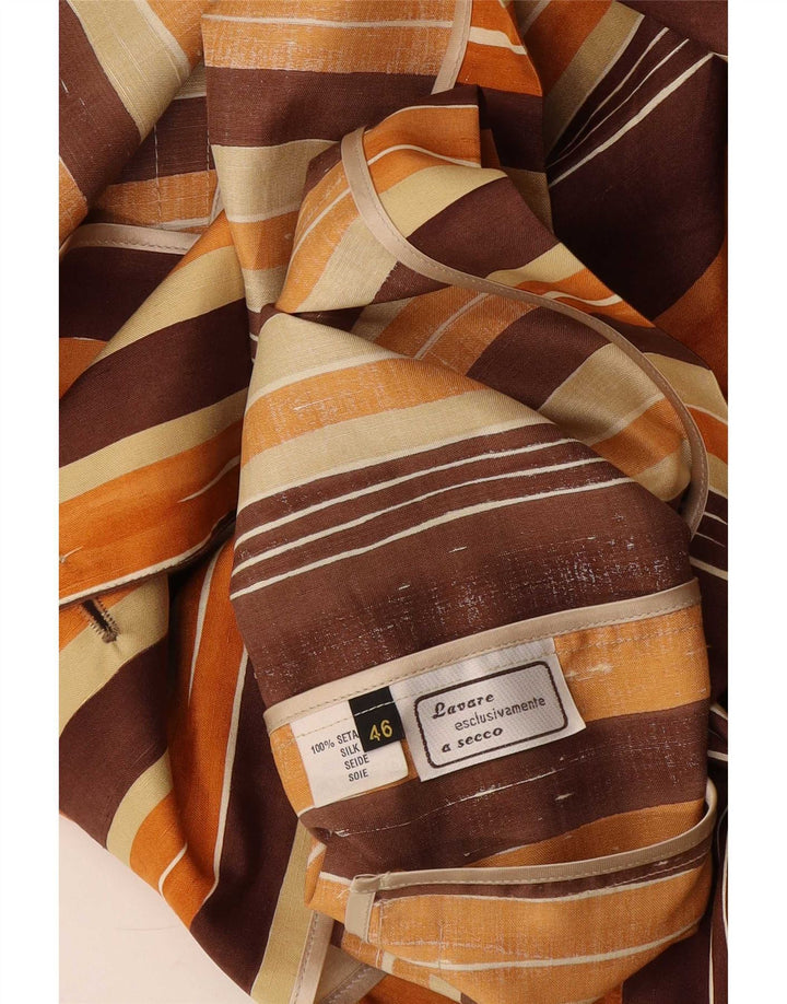 Vintage γυναικείο τζάκετ μπλέιζερ με 3 κουμπιά EU 46 XL Πολύχρωμο ριγέ