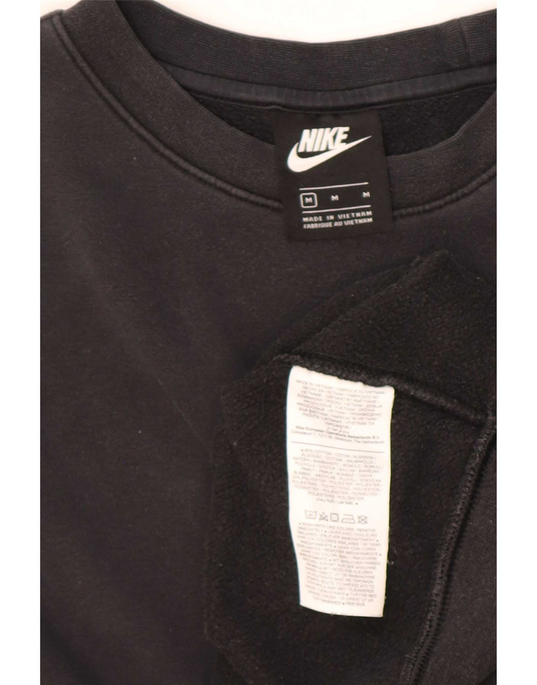 Ανδρικό φούτερ Nike με χαλαρή εφαρμογή, μεσαίο μαύρο βαμβακερό