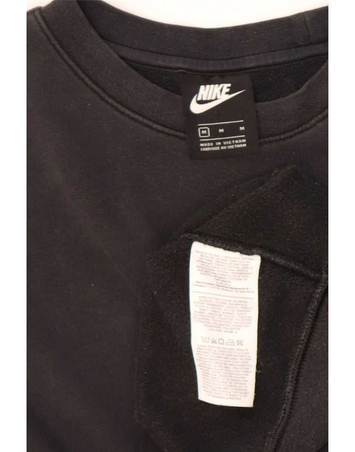 Ανδρικό φούτερ Nike με χαλαρή εφαρμογή, μεσαίο μαύρο βαμβακερό