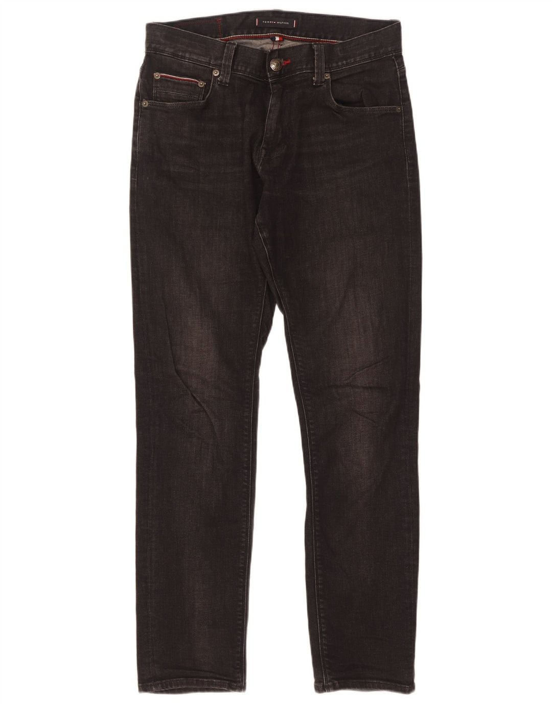 Tommy Hilfiger Ανδρικό Slim Jeans W30 L32 Μαύρο βαμβακερό