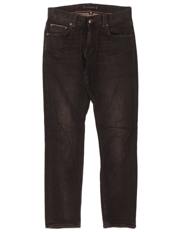 Tommy Hilfiger Ανδρικό Slim Jeans W30 L32 Μαύρο βαμβακερό