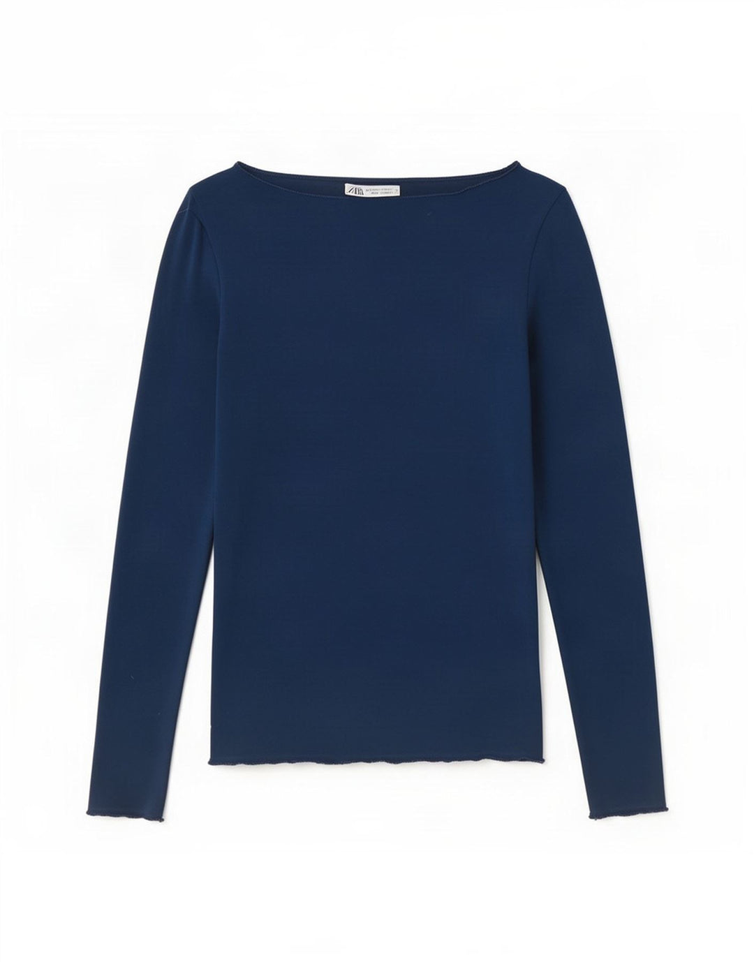 Zara Γυναικείο τοπ μακρυμάνικο UK 8 Small Navy Blue