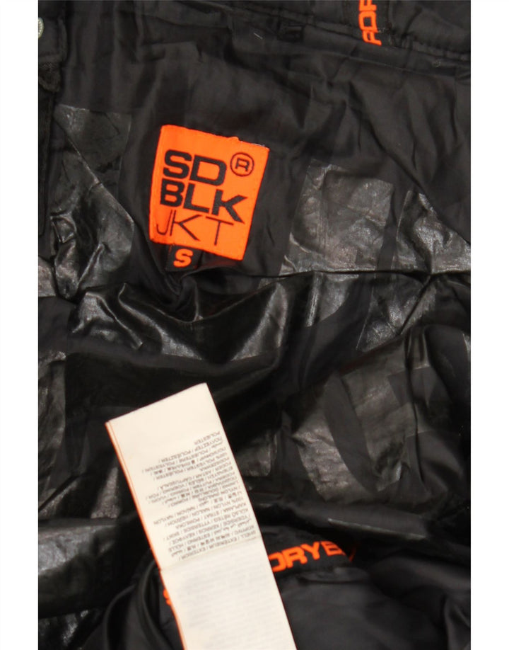 Ανδρικό καπιτονέ μπουφάν SUPERDRY UK 36 Small Black Nylon
