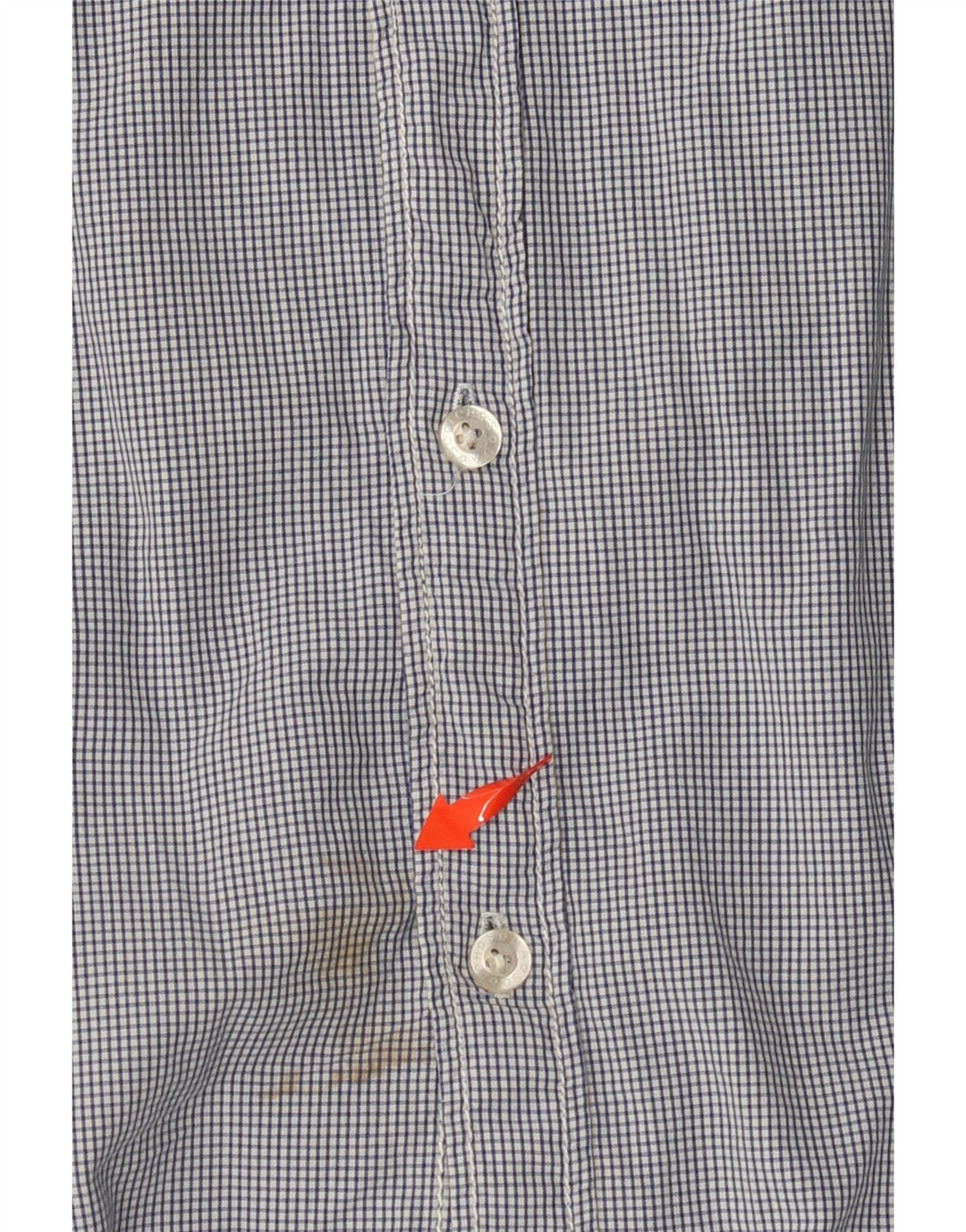 Ανδρικό κοντομάνικο στρατιωτικό πουκάμισο SCOTCH & SODA Μεγάλο μπλε βαμβακερό Gingham