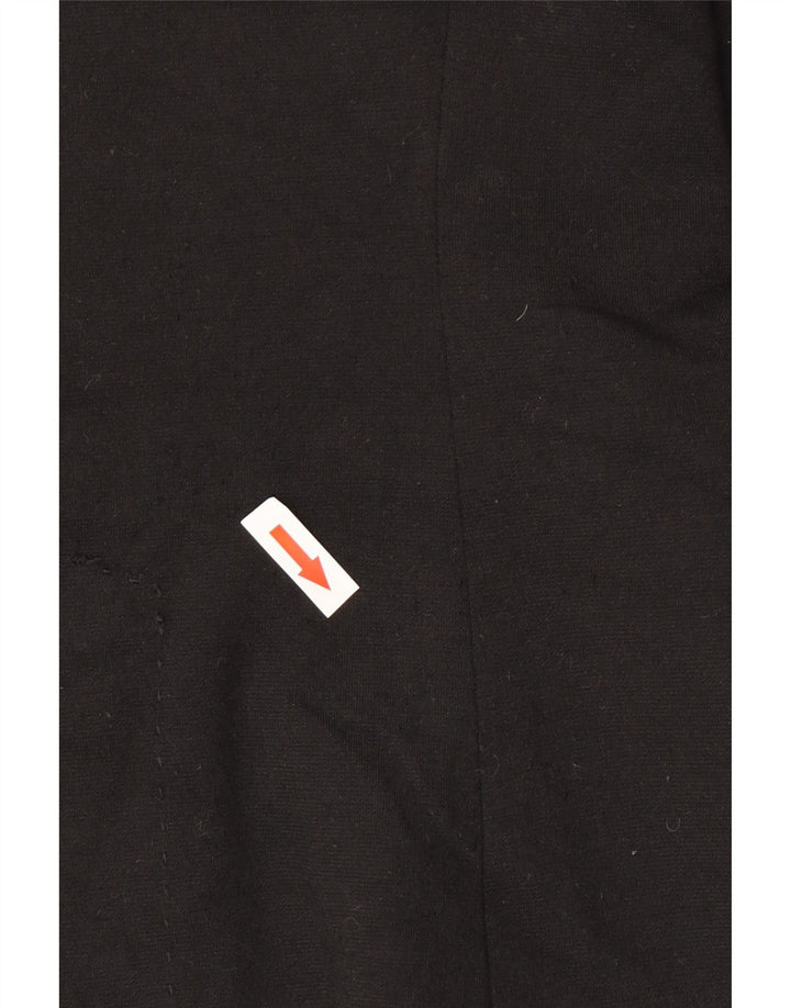 Zara Γυναικείο Μπουφάν 1 Κουμπί Blazer UK 12 Μεσαίο Μαύρο Πολυεστέρας