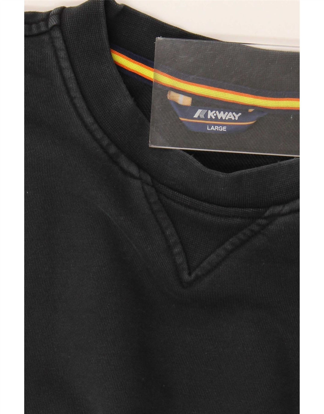Ανδρικό φούτερ K-Way Jumper μεγάλο μαύρο βαμβακερό