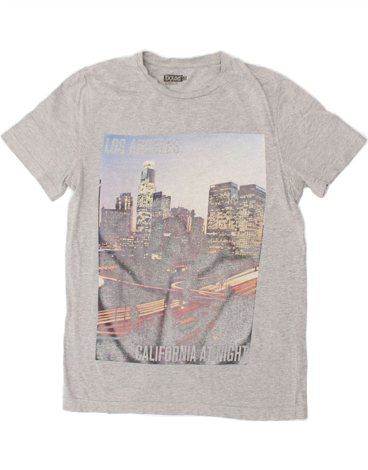 JULES Mens Regular Graphic T-Shirt Top Medium Grey Cotton Vintage Jules and Second-Hand Jules from Messina Hembry 