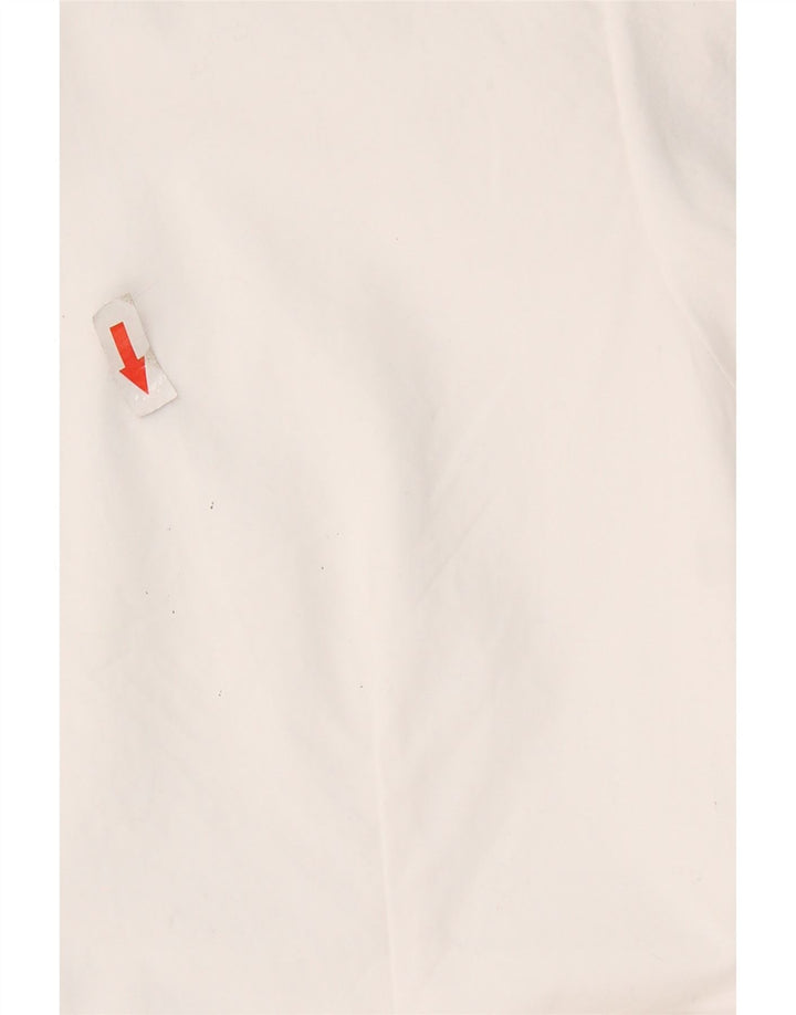Vintage γυναικείο κοντομάνικο μπλούζα UK 12 Medium White
