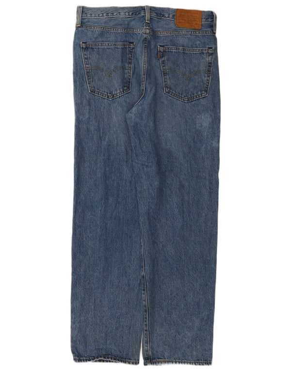 Levi's Mens 568 Loose Fit Straight Jeans W32 L32 Μπλε βαμβακερό
