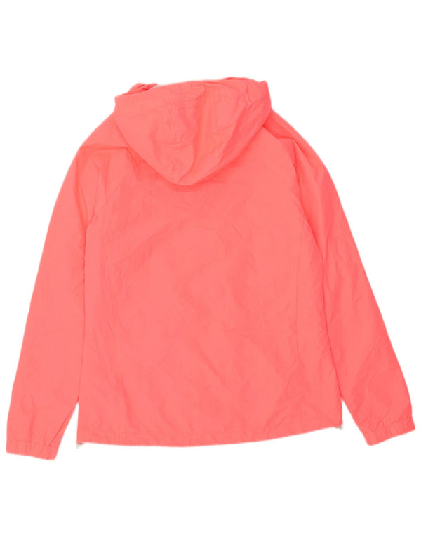 New Balance Womens Hooded Rain Jacket UK 10 Small Pink Polyester