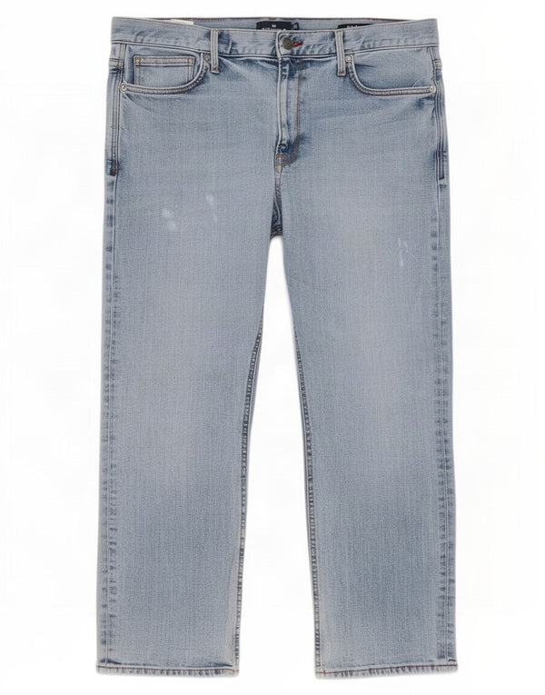 Marks & Spencer Mens Blue Harbor Straight Jeans W38 L26 Cotton