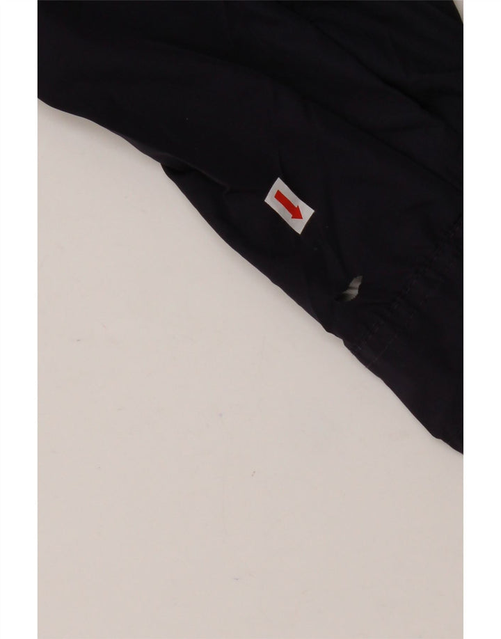 EDDIE BAUER Γυναικείο μπουφάν βροχής με κουκούλα UK 14 Medium Navy Blue Polyester