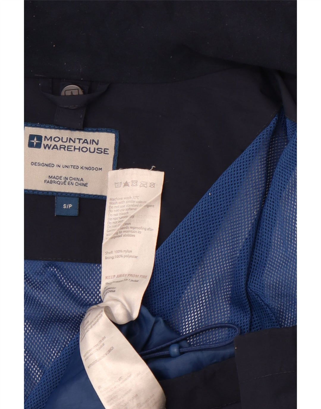 MOUNTAIN WAREHOUSE Ανδρικό μπουφάν βροχής UK 36 Small Navy Blue Colourblock