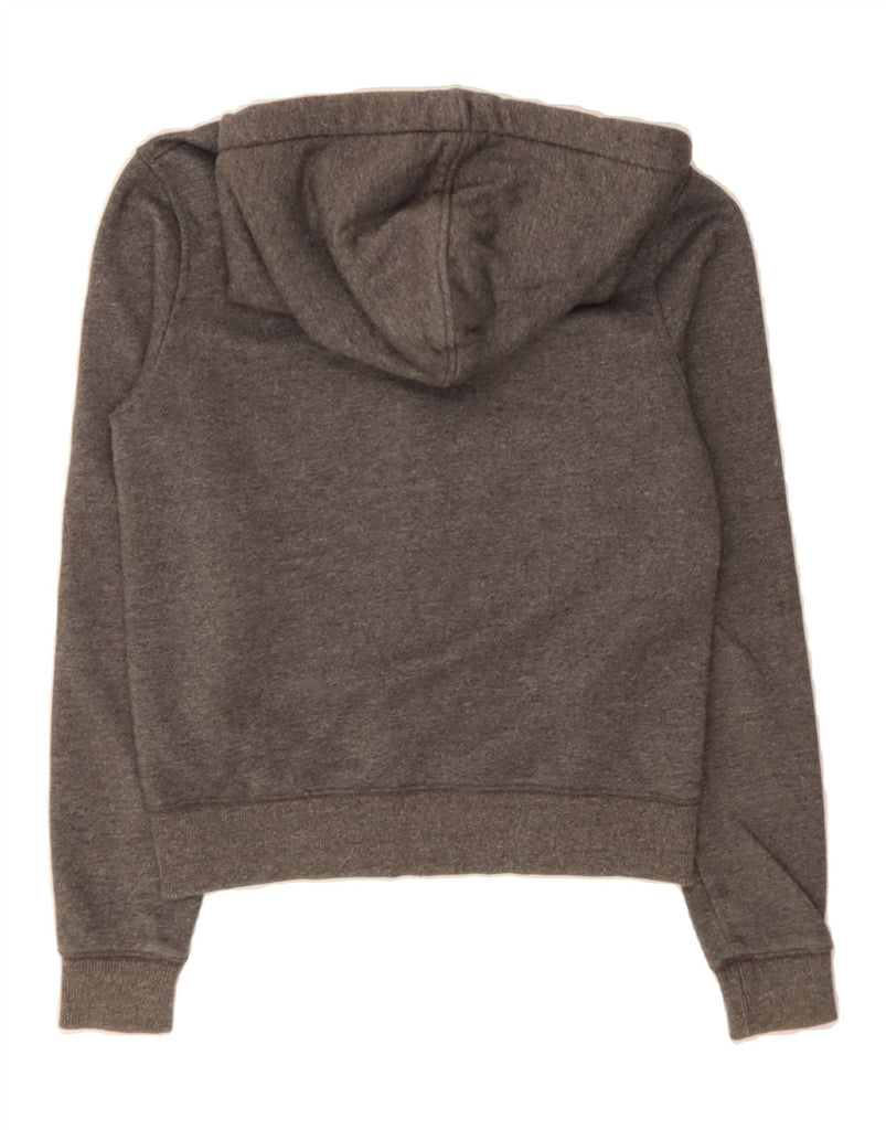 SOUL CAL Womens Oversized Zip Hoodie Sweater UK 10 Small  Grey Cotton Vintage Soul Cal and Second-Hand Soul Cal from Messina Hembry 