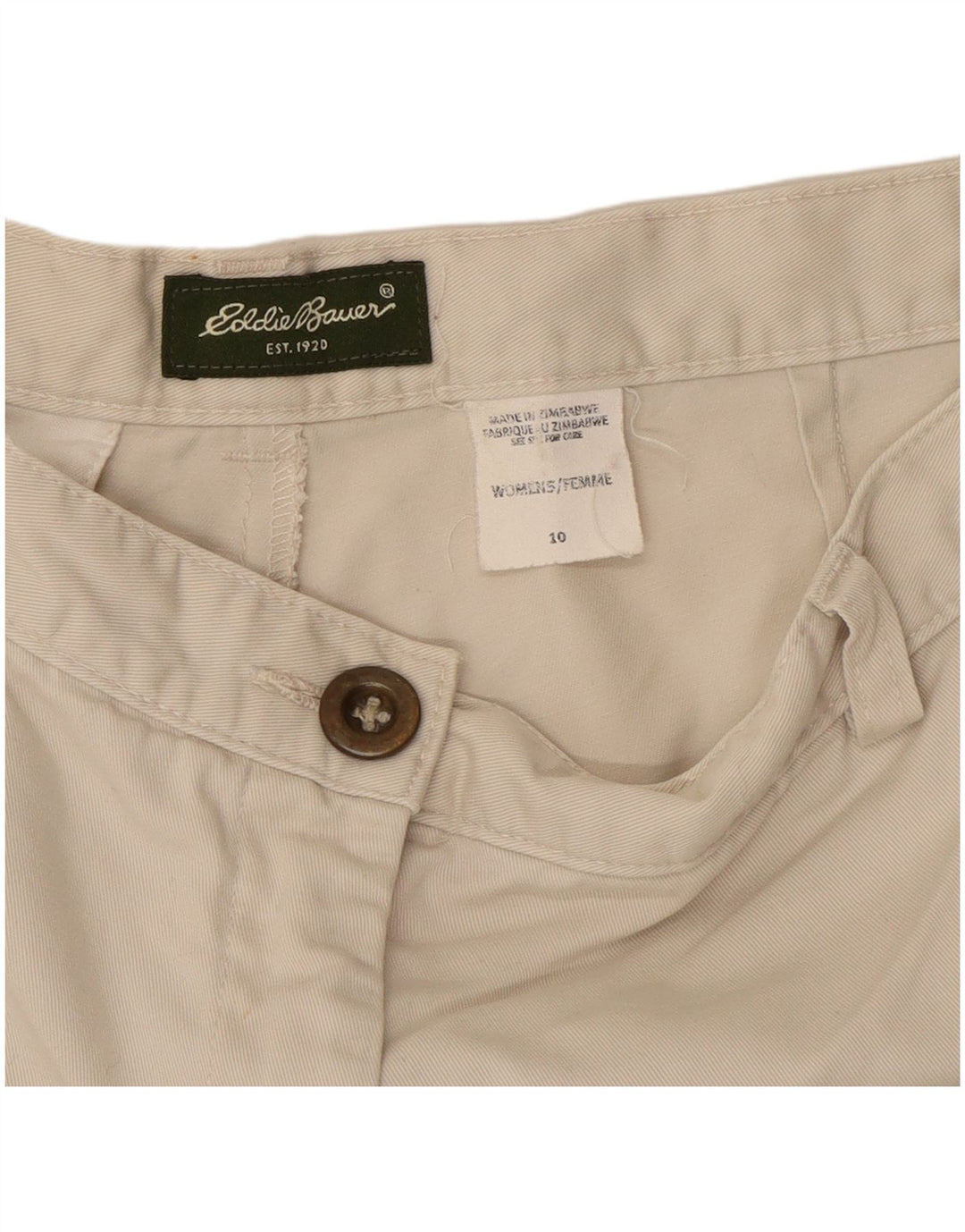 Γυναικείο σορτς Chino Eddie Bauer US 10 Large W30 White