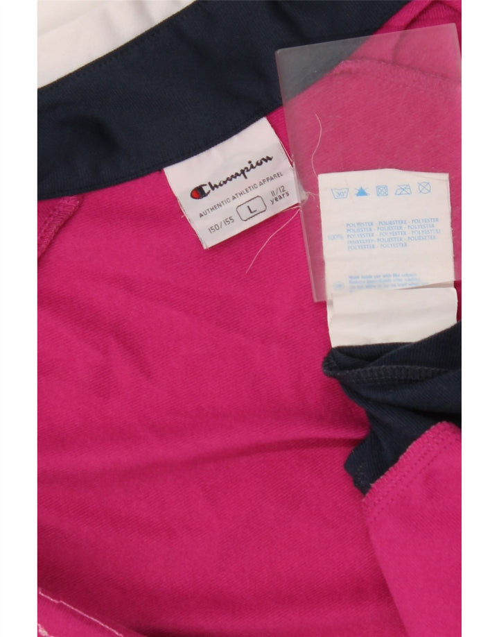 Κορίτσια αθλητική φόρμα CHAMPION Top μπουφάν 11-12 ετών μεγάλο ροζ χρώμα