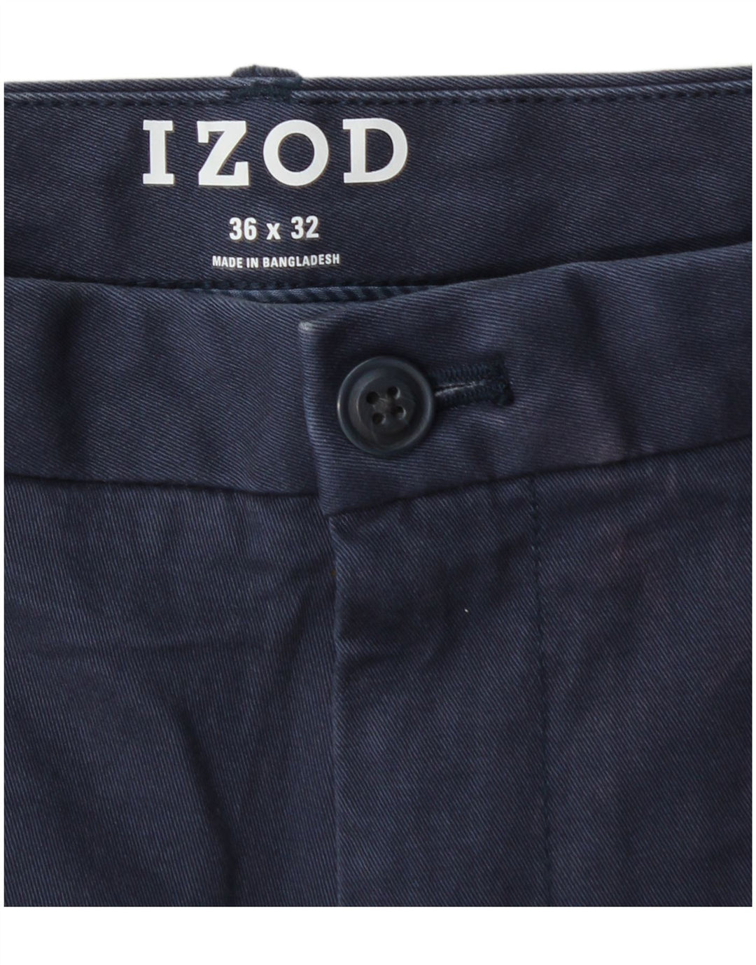 Ανδρικό ίσιο παντελόνι Chino IZOD W36 L32 Navy Blue Cotton