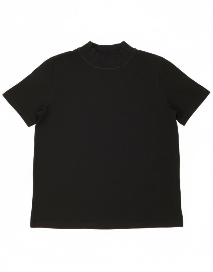 Zara Γυναικείο T-Shirt Top UK 10 Small Black