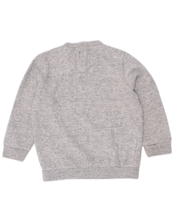 Champion Baby Boys Graphic Sweatshirt Jumper 9-12 μηνών Small Grey Flecked
