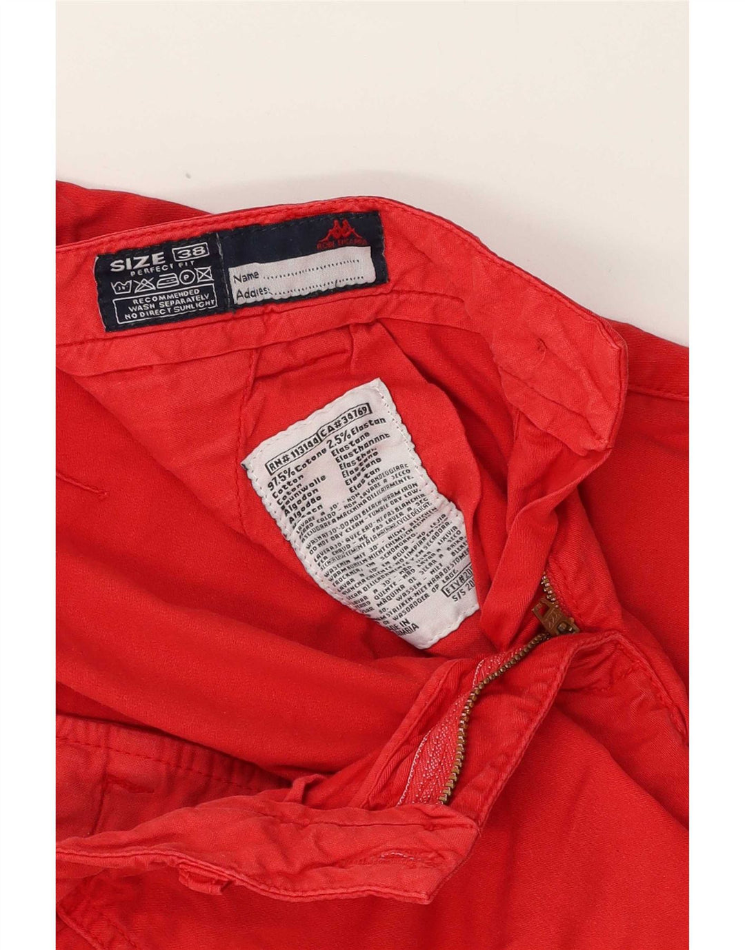 Kappa Γυναικείο Σορτς Chino EU 38 Medium W28 Κόκκινο βαμβακερό