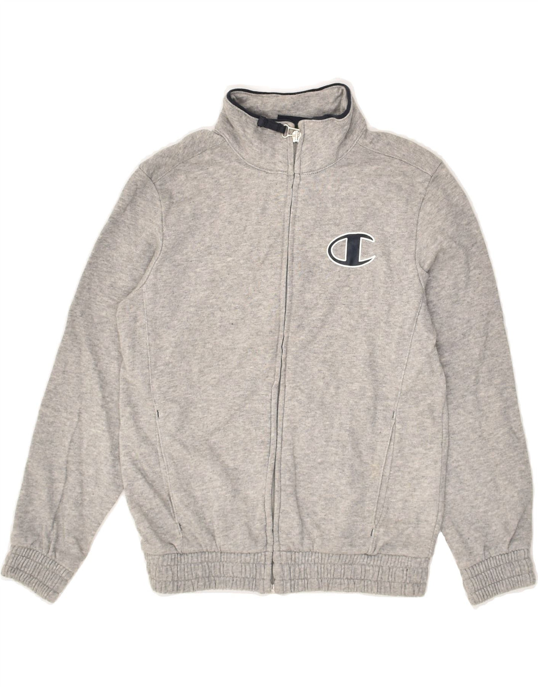CHAMPION Boys Tracksuit Top Jacket 7-8 Years Small Grey Cotton | Vintage Champion | Thrift | Second-Hand Champion | Used Clothing | Messina Hembry 