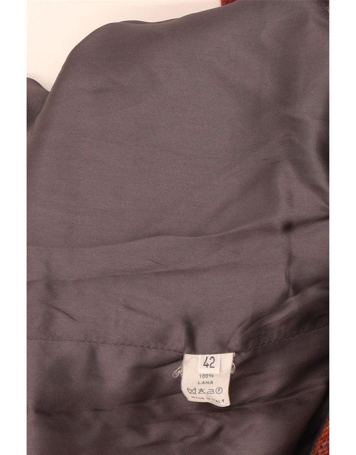 Lanolini Γυναικείο σακάκι 3 κουμπιών σακάκι IT 42 Μεσαίο καφέ μαλλί