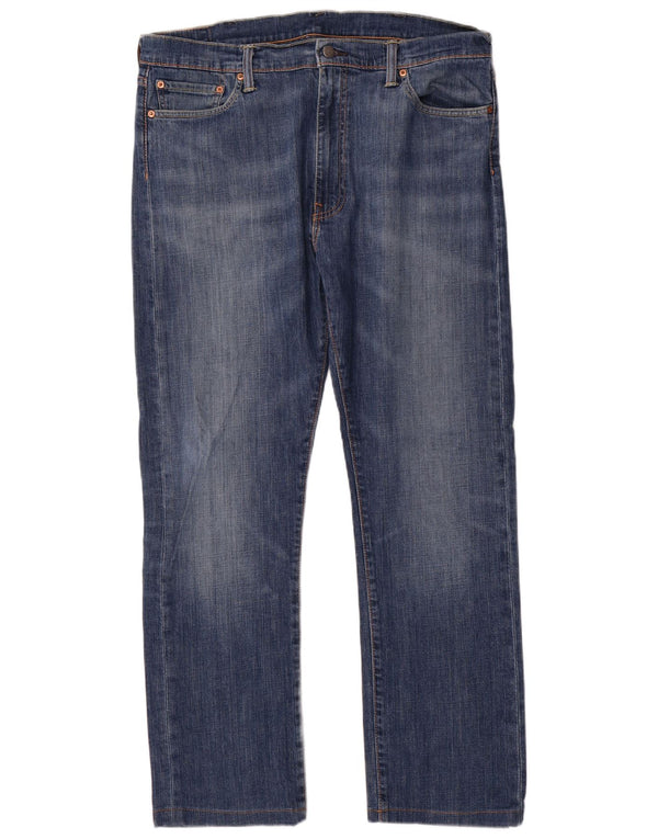 Levi's Mens 513 Slim Straight Jeans W38 L31 Μπλε βαμβακερό
