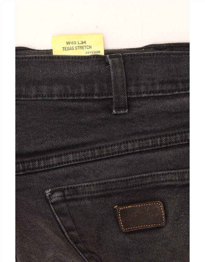 Ανδρικό τζιν ίσιο WRANGLER Texas Stretch W40 L34 Γκρι βαμβακερό