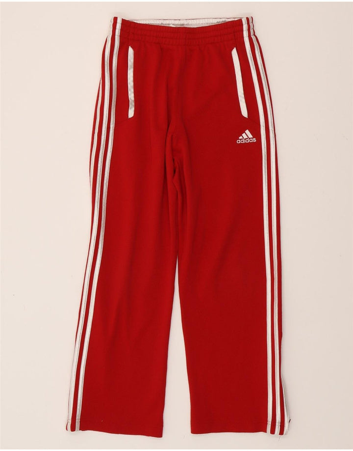 Παντελόνι αθλητικής φόρμας ADIDAS Girls 11-12 Years Red Polyester