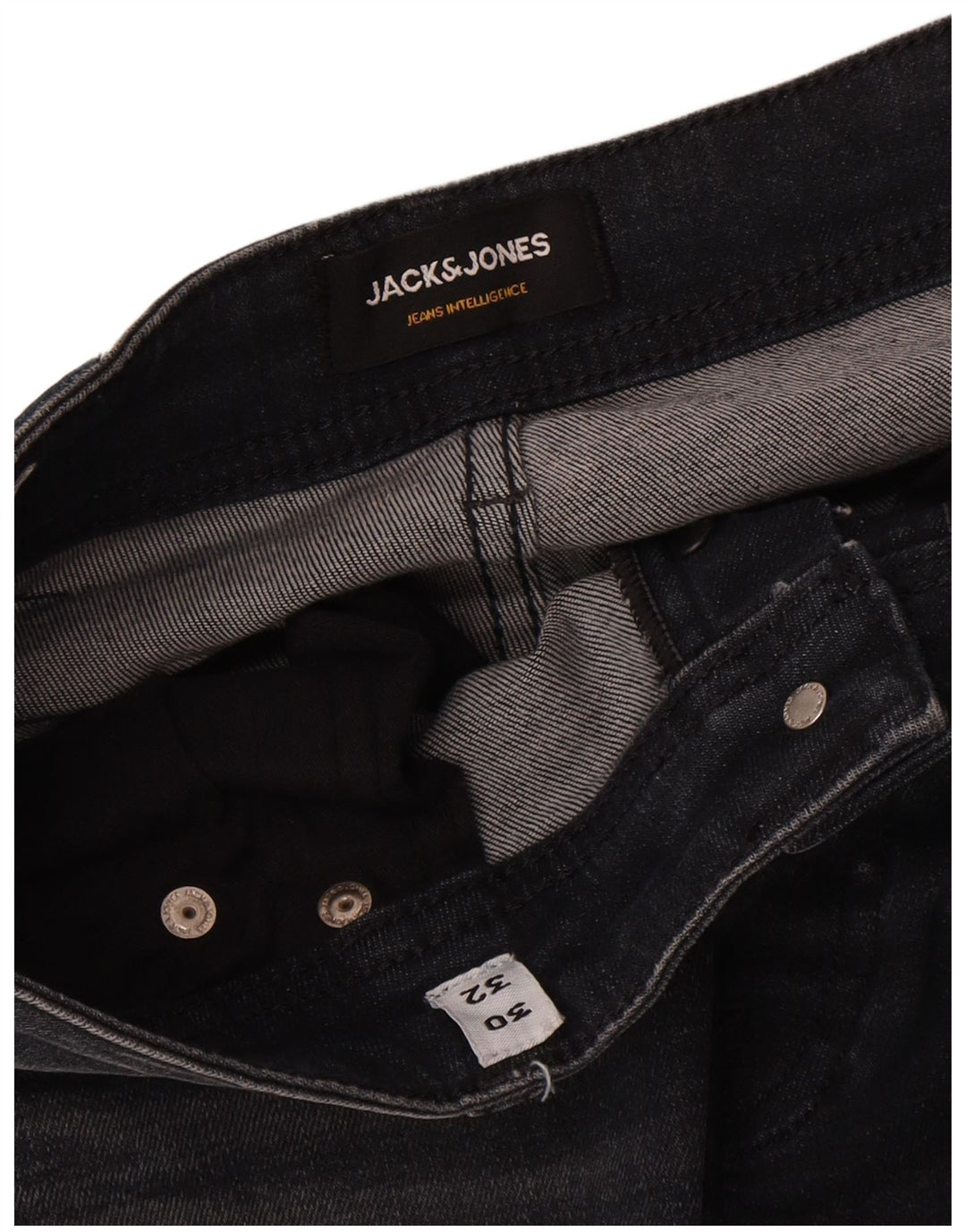 Jack & Jones Ανδρικό Tim Slim Jeans W30 L32 Μαύρο βαμβακερό