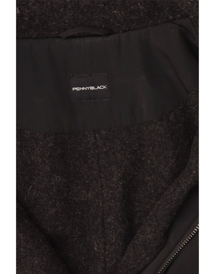 Penny Black Γυναικείο παλτό Capelet με κουκούλα UK 10 Small Black