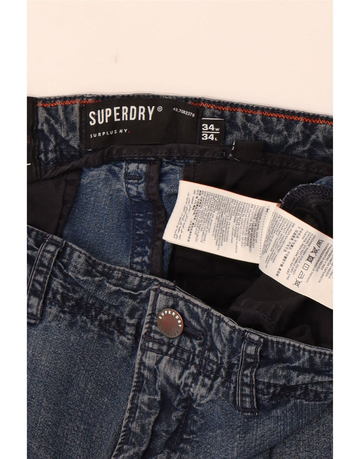Superdry Ανδρικό Cargo Skinny Jeans W34 L34 Μπλε βαμβακερό