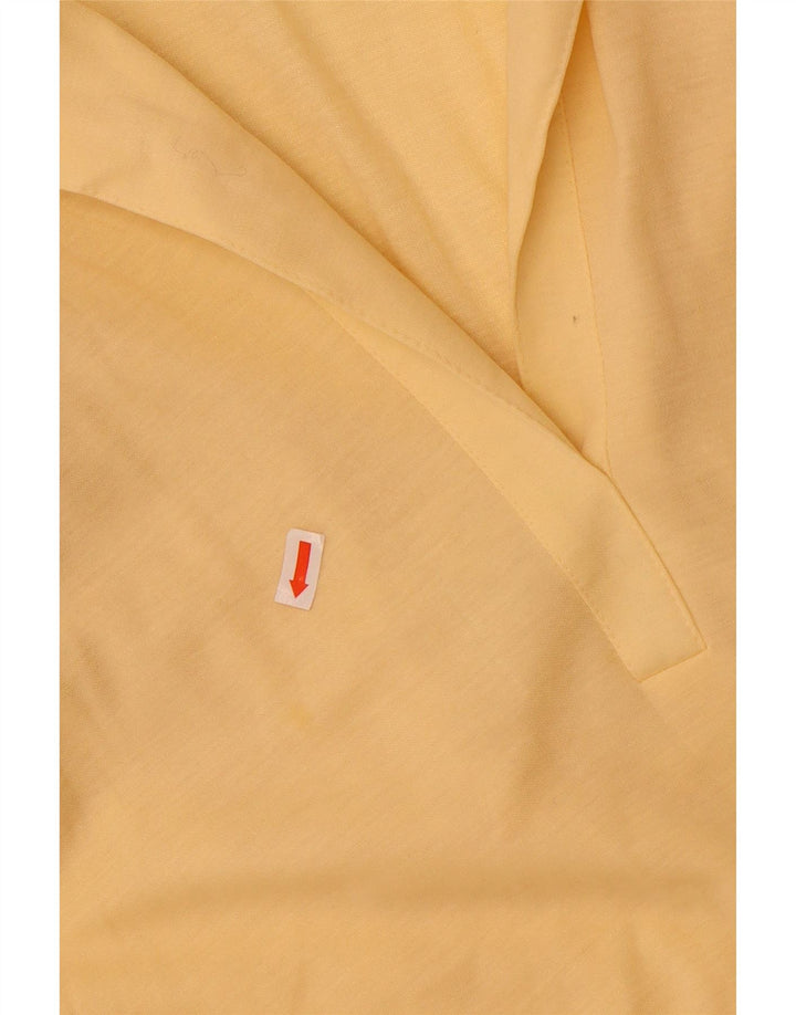 Vintage γυναικείο αμάνικο φόρεμα A-Line EU 40 Medium Yellow Polyester