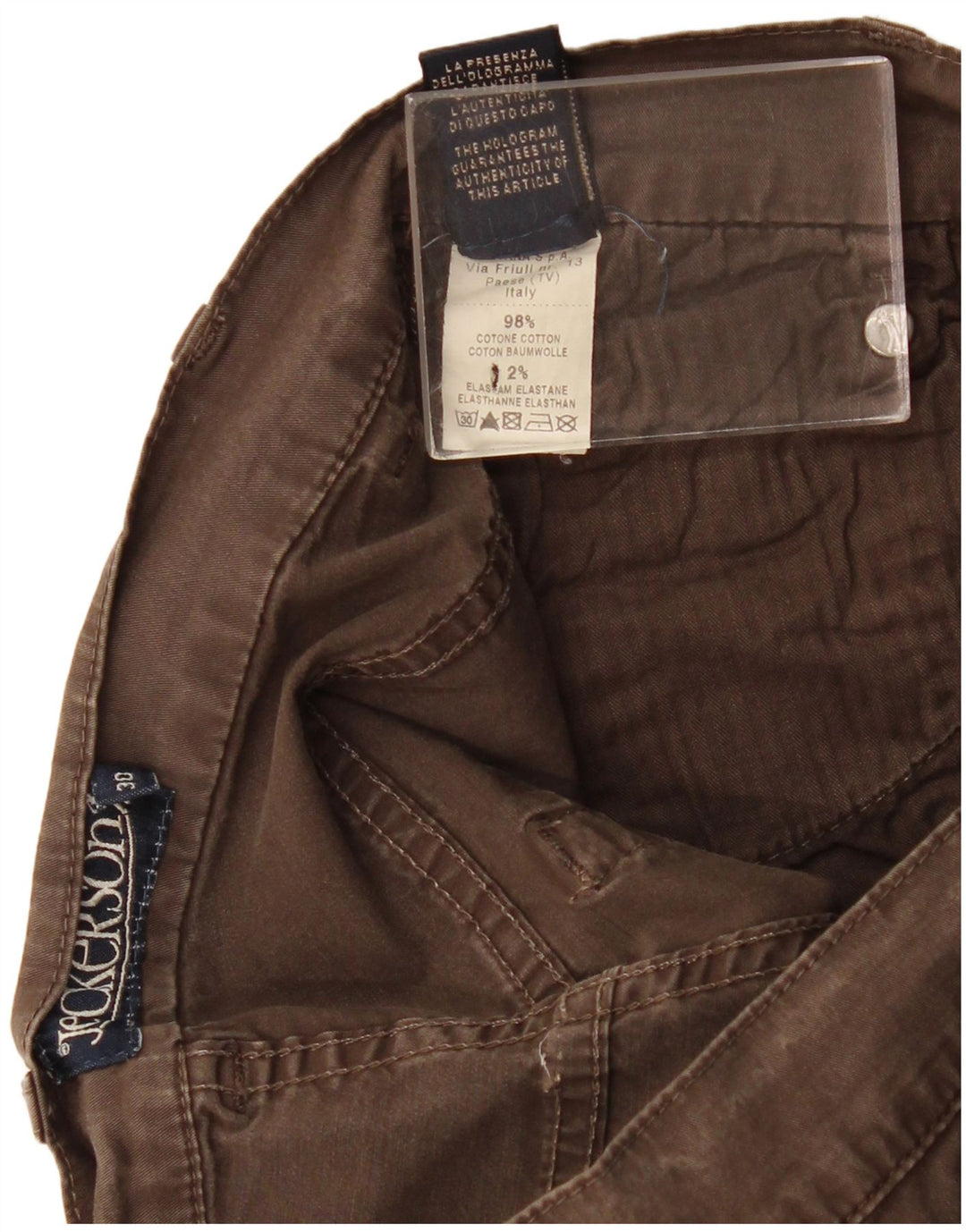 Jeckerson Γυναικείο Casual Σορτς W30 Βαμβακερό μεσαίο καφέ