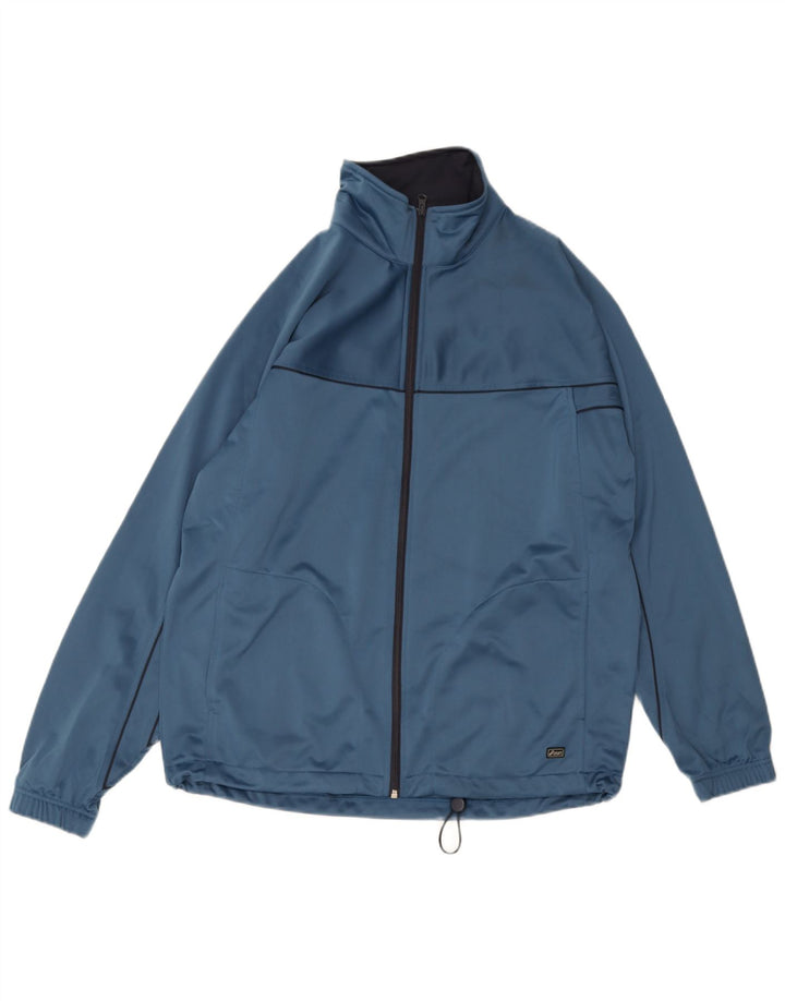 Ανδρική αθλητική φόρμα Asics Top Jacket μεγάλο μπλε πολυεστέρα