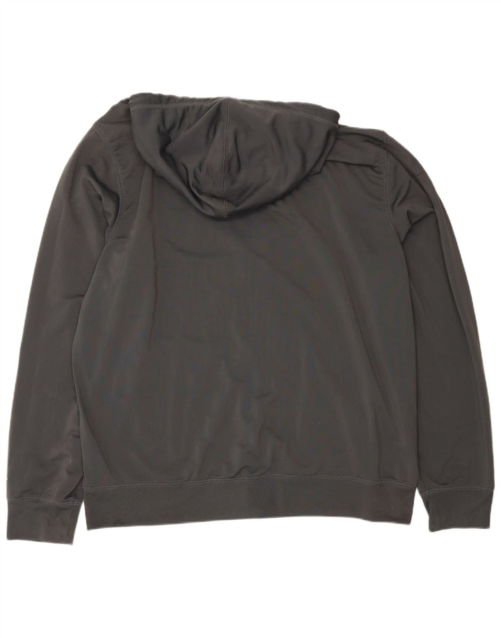 Ανδρικό πουλόβερ Nike με φερμουάρ με κουκούλα 2XL σε γκρι πολυεστέρα