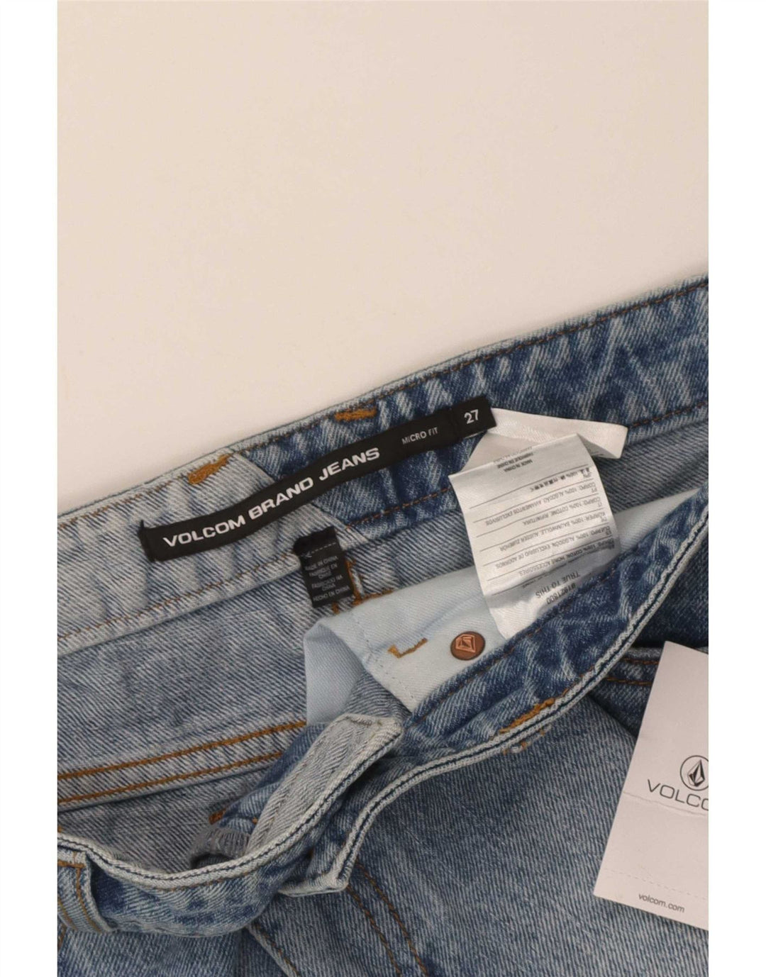 Volcom Γυναικείο Hot Παντελόνι W27 Μικρό Μπλε Βαμβακερό