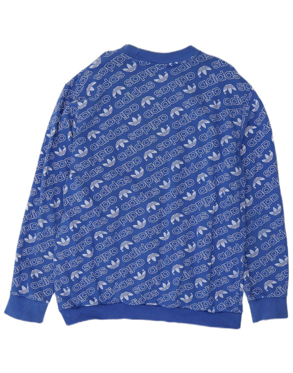 Ανδρικό γραφικό φούτερ Adidas Jumper XL Μπλε βαμβακερό
