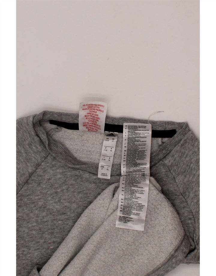 ADIDAS Φούτερ αγοριών Jumper 2-3 ετών Γκρι